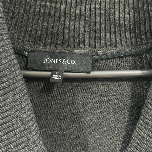 Jones New York Dark Gray Short Sleeve Dress - Size Extra Large - Picture 2 of 5